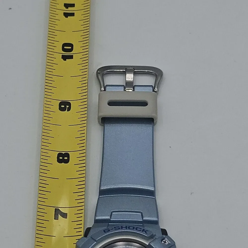 Casio G-Shock G-2500 Blue Digital Watch Data Memory 200M 2266 Tested